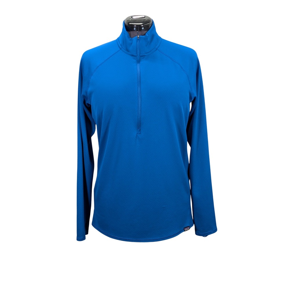 Patagonia Capilene Midweight 1/2 Zip Baselayer Men's Large Blue Hiking